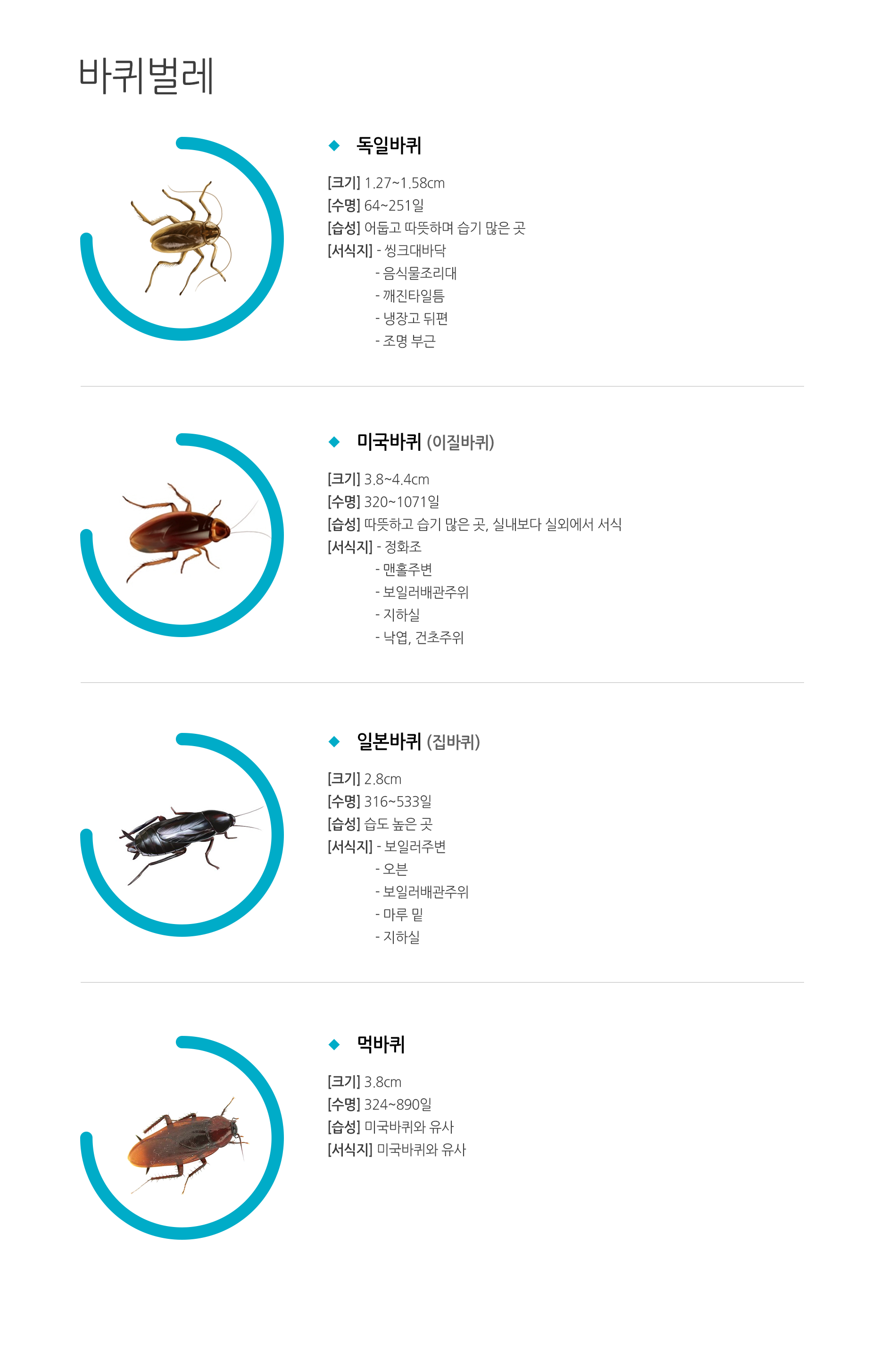 보행해충 방제 범위 (바퀴벌레, 개미, 먼지다듬이 등)